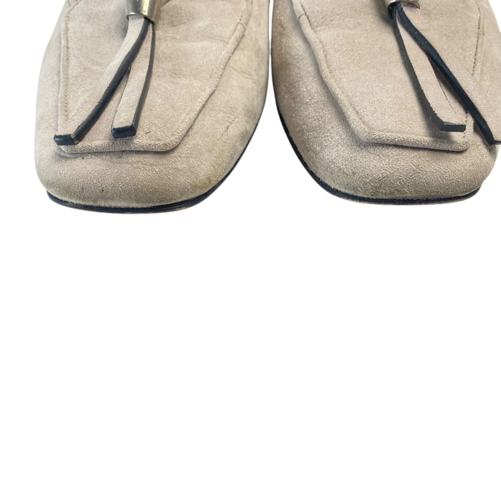 Stuart Weitzman Slipknot suede loafers in Tan Size 8 - Picture 4 of 13